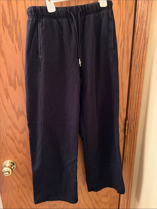 Garage Pants - Garage Black Womens Drawstring Wide-Leg Sweatpants size small